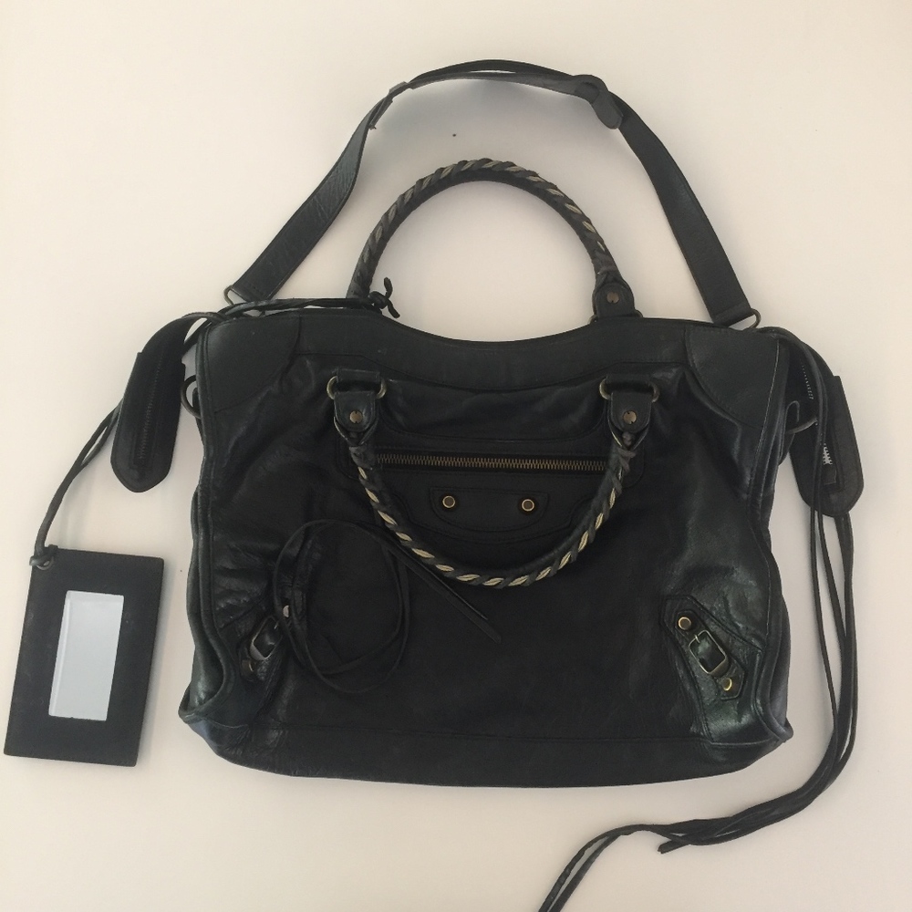 Balenciaga Classic Gold City Short Strap